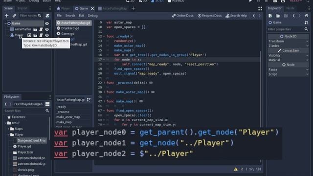 Godot 3.1 Tutorial Roguelike (1) Signals and Groups смотреть онлайн