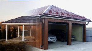 Гараж с навесом - слайдшоу