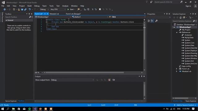 How to connect MySql Database in VB.Net смотреть онлайн