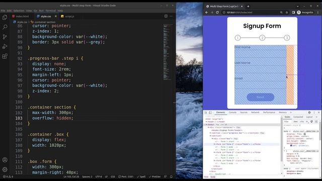 Create Multi-Step Form Using HTML CSS & JavaScript смотреть онлайн