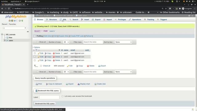 Add UUID column in an existing table in phpMyAdmin. смотреть онлайн