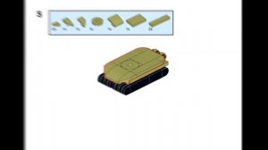 Лего мини танк Об.279