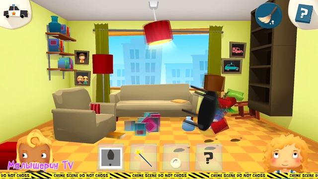 Маленькая полиция 13 | Ищем воришку новогодних игрушек детской игре про полицию смотреть онлайн