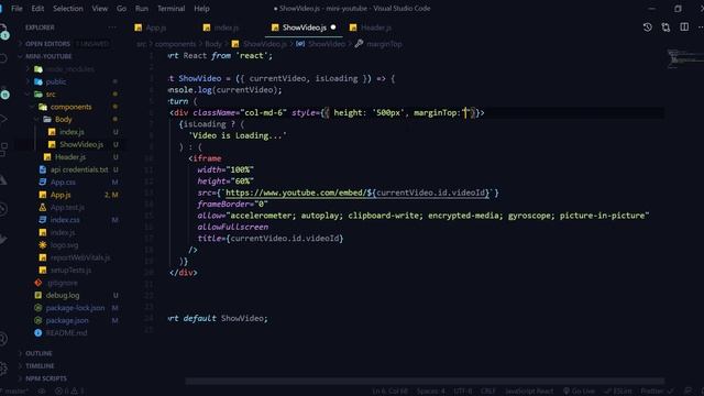 React Js Mini YouTube Using Bootstrap and YouTube API| Part 4:- Displaying videos and Description смотреть онлайн