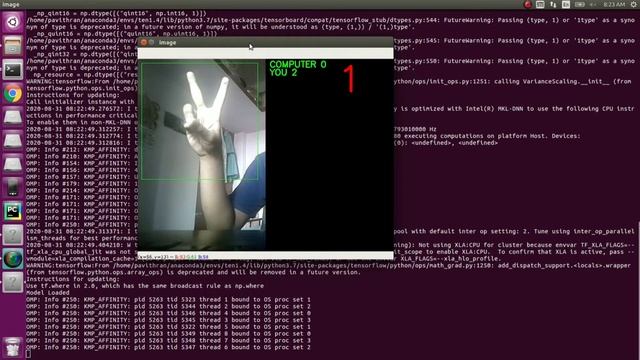 Stone Paper Scissor app using OpenCV & Tensorflow смотреть онлайн