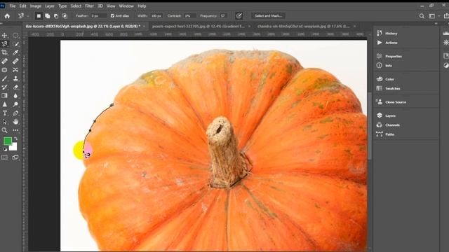 How to use Magnetic Lasso Tool in adobe photoshop cc | Magnetic Lasso tool | class No 14 смотреть онлайн