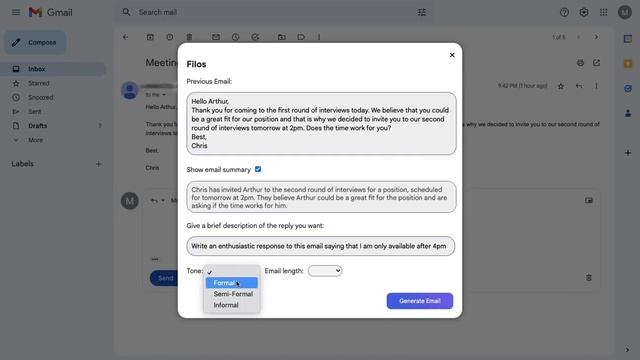 Filos Chat - Revolutionize Your Email Communication with The GPT-3 Powered Chrome Extension смотреть онлайн
