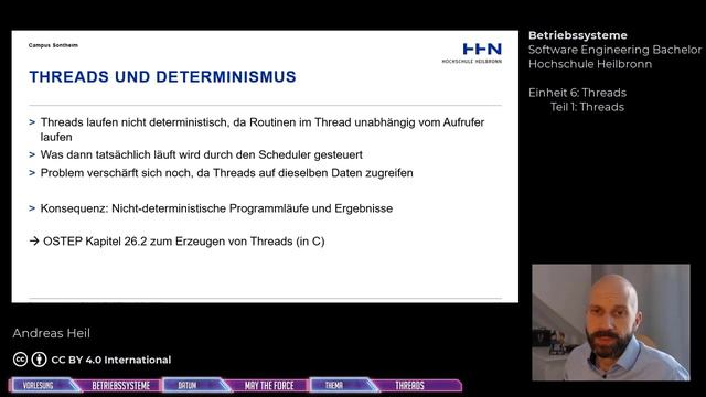 Betriebssysteme - Einheit 6: Threads - Teil 1: Threads смотреть онлайн