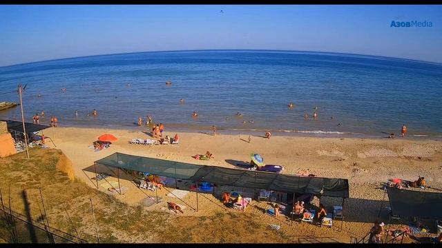 25 Августа.  Отличная погода на пляже.  Степановка Первая