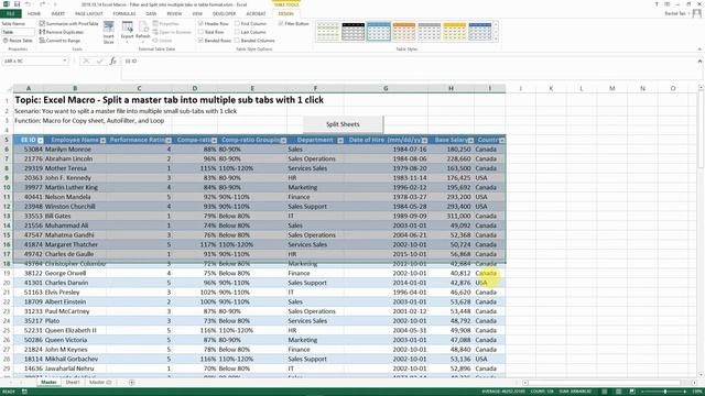 [New Case & Troubleshooting!] Split Sheet in Table Format into Multiple Sheets with 1 click - VBA смотреть онлайн