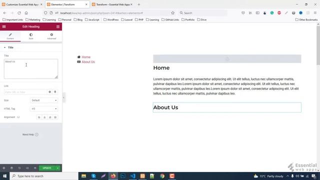 Elementor Anchor Link For Menu Item - Elementor Anchor Menu - Elementor Tutorial
