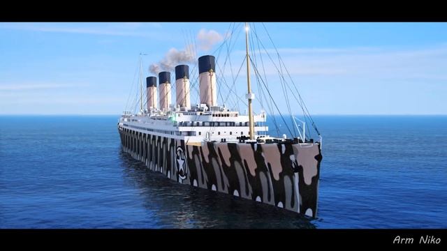 Military Titanic Destroys The Iceberg In GTA 5 (Titanic Sinking)