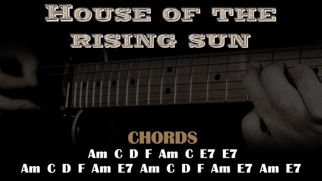 The house of the rising sun, improvisation backing track (A minor blues) смотреть онлайн