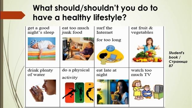 English Grade 7 Healthy lifestyle смотреть онлайн