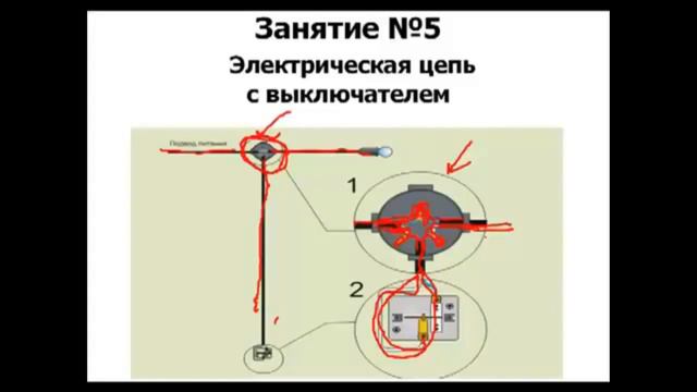 Подключение одноклавишного выключателя Курс Электрика своими руками ч5 смотреть онлайн