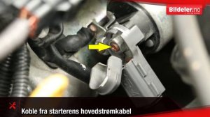 Toyota Avensis: Hvordan bytte starter, D4D diesel - 2003 til 2008 mod. (T25)