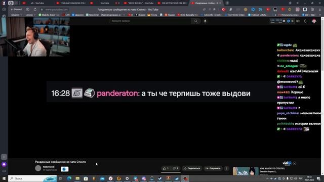 СТИНТ СМОТРИТ: Рандомные сообщения из чата стинта часть 2 смотреть онлайн