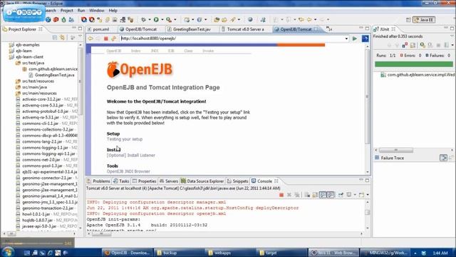 Getting Started With Apache TomEE server смотреть онлайн