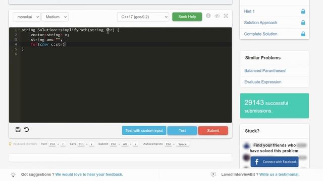 9.5 SIMPLIFY DIRECTORY PATH (Stacks and Queues)-Interviewbit #stack#programming#queue смотреть онлайн