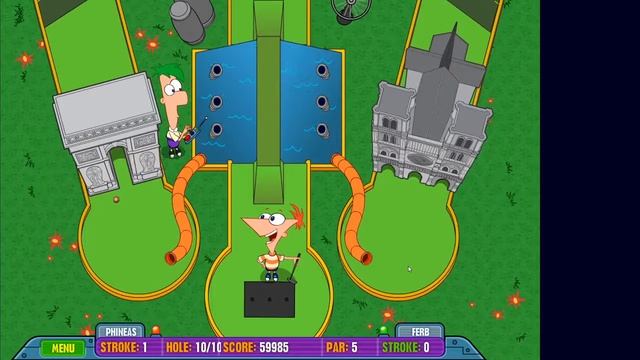 Phineas and Ferb Gadget Golf and Hoilday Gadget Golf смотреть онлайн