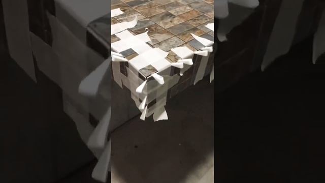 Столешница из мозаики с запилим 45 градусов смотреть онлайн