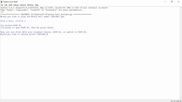 The Monty Hall Problem (In Python) смотреть онлайн