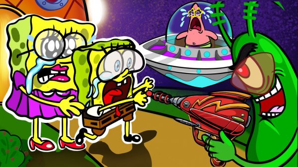 Губка Боб и Патрик в Космосе | Грустная история 3 | Spongebob Animation | Миссия спасти Маму