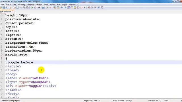 How to Create Toggle Switch in HTML/CSS смотреть онлайн