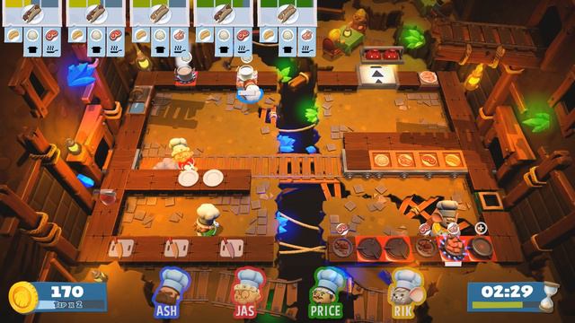 Overcooked 2 - #5 - ELEVATORS IN A KITCHEN?! (4 Player Gameplay)