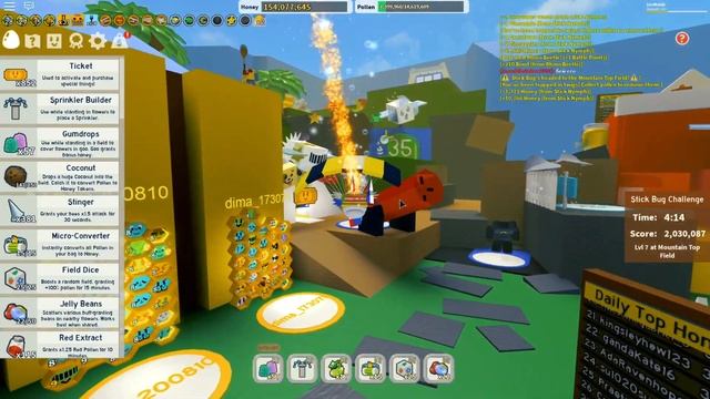 Фарм амулета жука-палочника в Bee Swarm Simulator смотреть онлайн