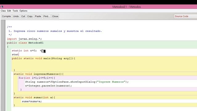 Metodos en Java Ejemplo 1 смотреть онлайн