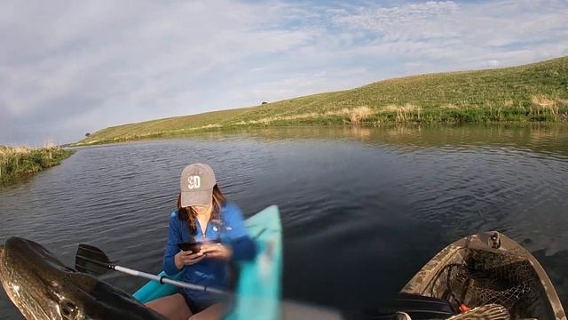 Monster Pike gives me a ride in Kayak!!!! смотреть онлайн