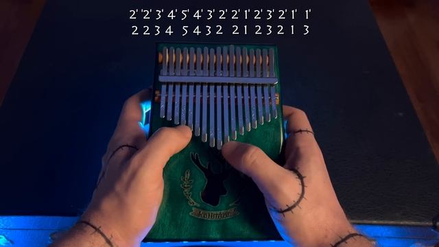 Paint It Black (Wednesday Plays the Cello) Kalimba Tutorial смотреть онлайн