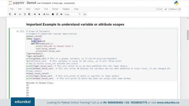 Python Constructors & Destructors | Python Basics | Python Training | Edureka | Python Rewind - 5 смотреть онлайн