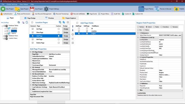 Configuring Select Field and Dependent Lookup in PHPRad | Low Code смотреть онлайн