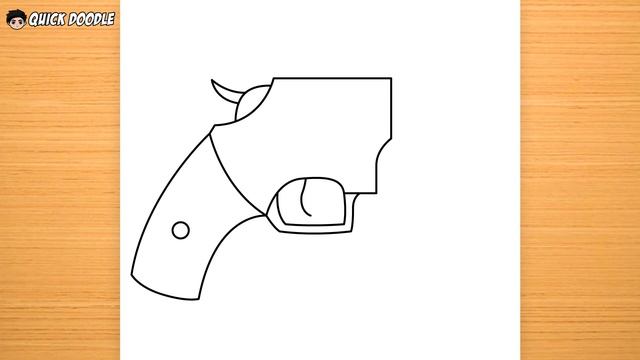 How to Draw Revolver Gun | Easy Step-by-Step смотреть онлайн