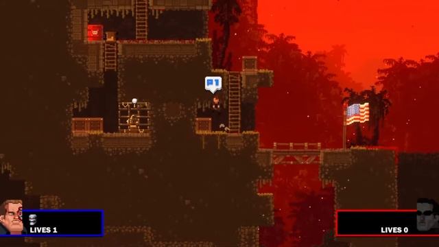 Реактивный Broforce [PS4] - Полет робота и босс попрыгун #2