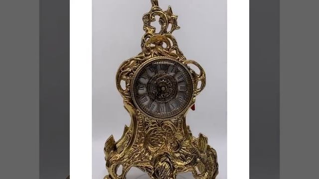 Каминные часы "Лоза" из бронзы VIRTUS 1945 смотреть онлайн