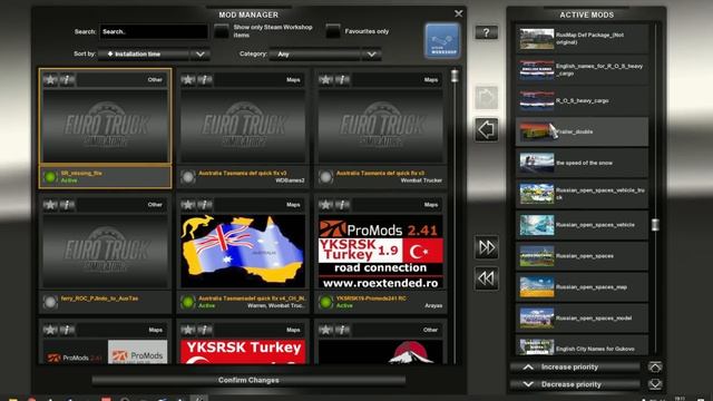 ETS2 1.35 - Global Promods Big Map Incl Middle East, YKSRSK & Syria RC, ROS, SR, GS, EAA, Roex & Mo