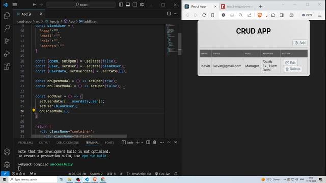 ? React js crud in hindi : Beginners tutorial смотреть онлайн