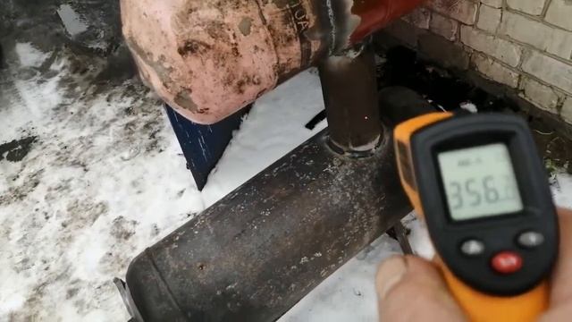 Печка в гараж, газ баллон+два фриона. смотреть онлайн