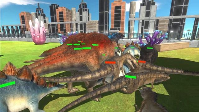 Therizinosaurus Dinosaur Evolution VS All the Dinosaurs in Jurassic Park смотреть онлайн