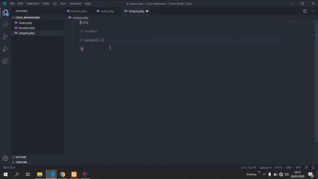 #3 CRUD PHP MYSQLI | Insert atau create data ke database смотреть онлайн