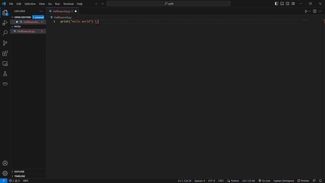 How to print hello world in python смотреть онлайн