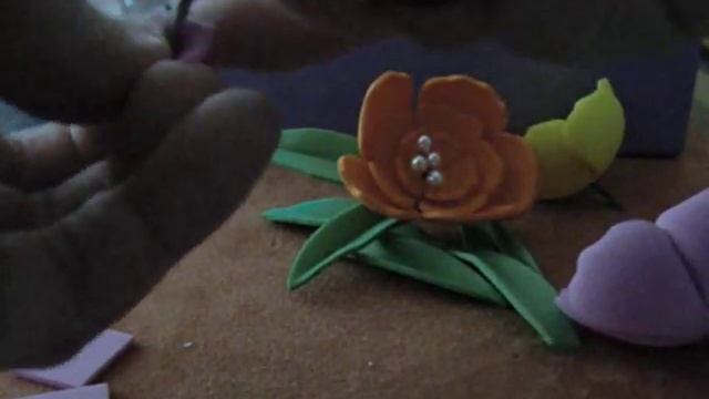 Шкатулка из старой коробочки. Простые цветы из фоамирана. МК смотреть онлайн