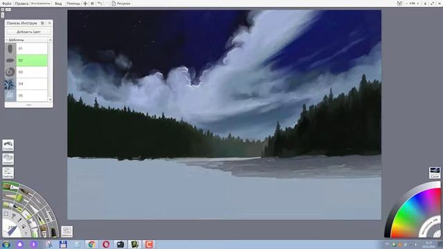 ArtRage 5 Просека Speed painting смотреть онлайн