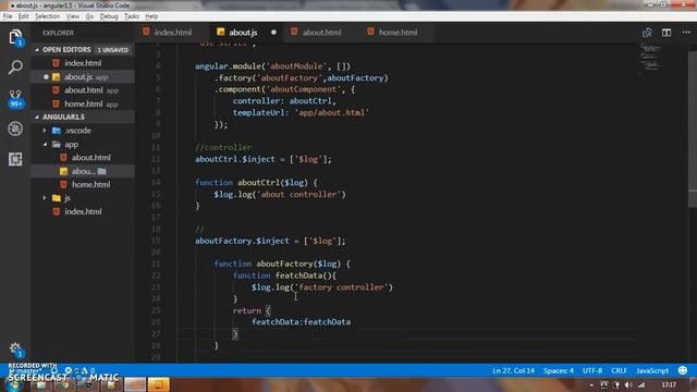 Angularjs 1.5 Component # tutorial 5 смотреть онлайн