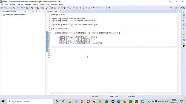 getTitle() Command - Selenium WebDriver смотреть онлайн