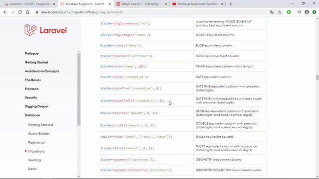 Buat Tabel Berelasi dengan Migration Laravel (2 styles) [10] смотреть онлайн