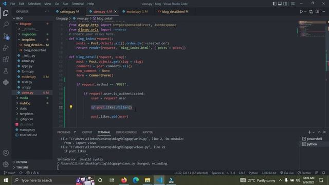 Like and Dislike Button Functionality in Django | Django Tutorial for Beginners. смотреть онлайн